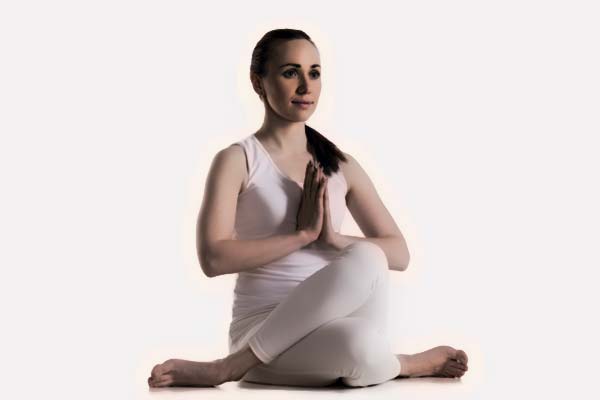 Yoga Pose - White on White